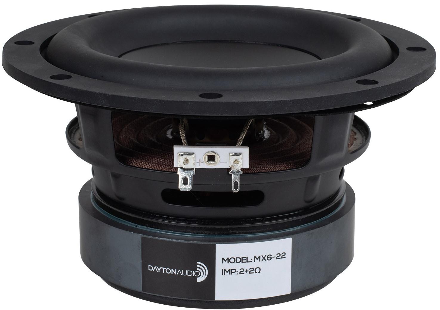 Max-x MX6-22 subwoofer frame and suspension detail